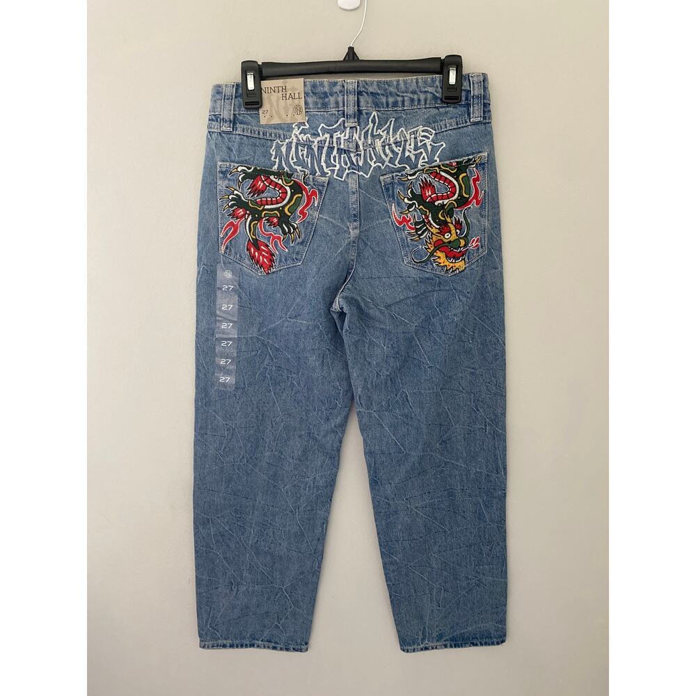 Ninth Hall Ambush Dragon Embroidered Denim Jeans Youth Size, Size 27